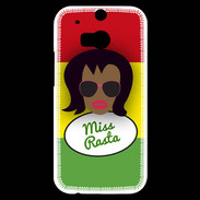 Coque HTC One M8s Miss Rasta Black