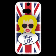 Coque HTC One M8s Miss UK Blonde