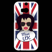 Coque HTC One M8s Miss UK Brune