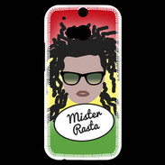 Coque HTC One M8s Mister Rasta Blanc