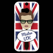 Coque HTC One M8s Mister UK Chatain