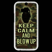 Coque HTC One M8s Keep Calm and Grenade Camouflage