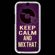 Coque HTC One M8s Keep Calm and Mix That Violet