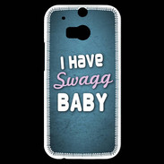 Coque HTC One M8s I have Swag bleu ZG