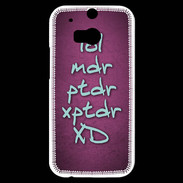 Coque HTC One M8s LOL MDR Rose ZG