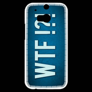 Coque HTC One M8s WTF bleu ZG