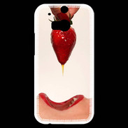 Coque HTC One M8s Plaisir et fraise PR20