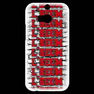Coque HTC One M8s L'seum rouge