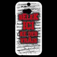 Coque HTC One M8s Belek Ici Rouge