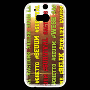 Coque HTC One M8s Wesh Vert Jaune Sun