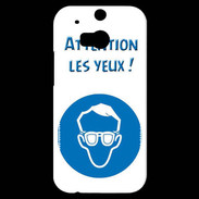 Coque HTC One M8s Attention les yeux PR