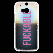 Coque HTC One M8s Fuckable Rose ZG