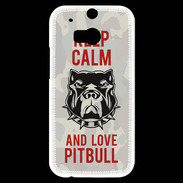 Coque HTC One M8s Keep calm pitbull 2 ZG