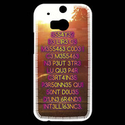 Coque HTC One M8s Message codé ZG