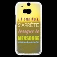Coque HTC One M8s Confiance et mensonge ZG