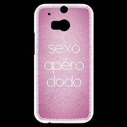 Coque HTC One M8s Sexo Apéro Dodo rose ZG