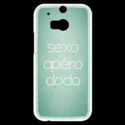 Coque HTC One M8s Sexo Apéro Dodo vert ZG