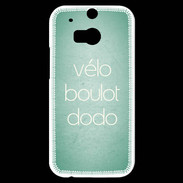 Coque HTC One M8s Vélo Boulot Dodo Vert ZG