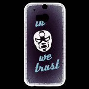 Coque HTC One M8s In Catch We trust Bleu ZG
