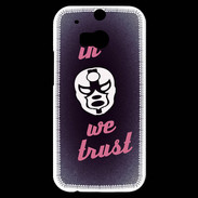 Coque HTC One M8s In Catch We trust Rouge ZG