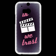 Coque HTC One M8s In Ciné We Trust Rouge ZG