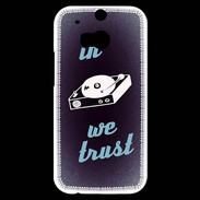 Coque HTC One M8s In DJ We trust Bleu ZG