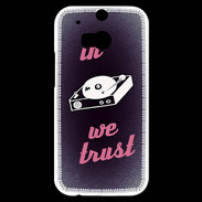 Coque HTC One M8s In DJ We trust Rouge ZG