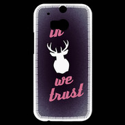Coque HTC One M8s In Elan We trust Rouge ZG