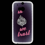Coque HTC One M8s In Islam We trust Rouge ZG