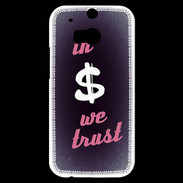 Coque HTC One M8s In Money We trust Rouge ZG