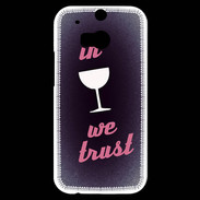 Coque HTC One M8s In Wine We trust Rouge ZG