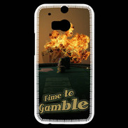 Coque HTC One M8s Poker flamme