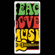 Coque Personnalisée Sony Xpéria Z5 Peace Love Music