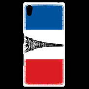 Coque Personnalisée Sony Xpéria Z5 Drapeau français et Tour Eiffel