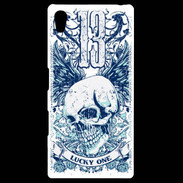 Coque Personnalisée Sony Xpéria Z5 Tête de mort Lucky One 13
