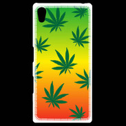 Coque Personnalisée Sony Xpéria Z5 Fond Rasta Cannabis