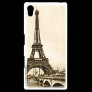 Coque Personnalisée Sony Xpéria Z5 Tour Eiffel Vintage en noir et blanc