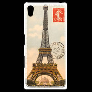 Coque Personnalisée Sony Xpéria Z5 Vintage Tour Eiffel carte postale