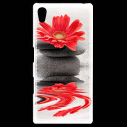 Coque Personnalisée Sony Xpéria Z5 Fleurs et galet