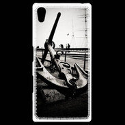 Coque Personnalisée Sony Xpéria Z5 Ancre en noir et blanc