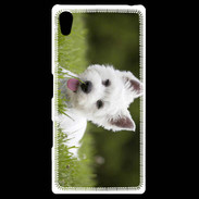 Coque Personnalisée Sony Xpéria Z5 Chiot terrier blanc 2