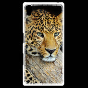 Coque Personnalisée Sony Xpéria Z5 portrait d'un léopard 50
