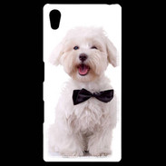 Coque Personnalisée Sony Xpéria Z5 Bichon avec noeud papillon