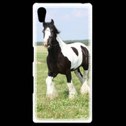 Coque Personnalisée Sony Xpéria Z5 Cheval noir et blanc 5