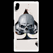 Coque Personnalisée Sony Xpéria Z5 Carte tête de mort pique