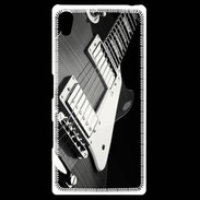 Coque Personnalisée Sony Xpéria Z5 Guitare en noir et blanc