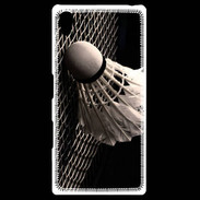 Coque Personnalisée Sony Xpéria Z5 Volant de Badminton en noir et blanc