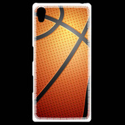 Coque Personnalisée Sony Xpéria Z5 Effet Ballon de basket orange et noir