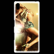 Coque Personnalisée Sony Xpéria Z5 Femme sexy Voiture