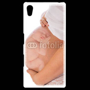 Coque Personnalisée Sony Xpéria Z5 Femme enceinte avec bébé dans le ventre